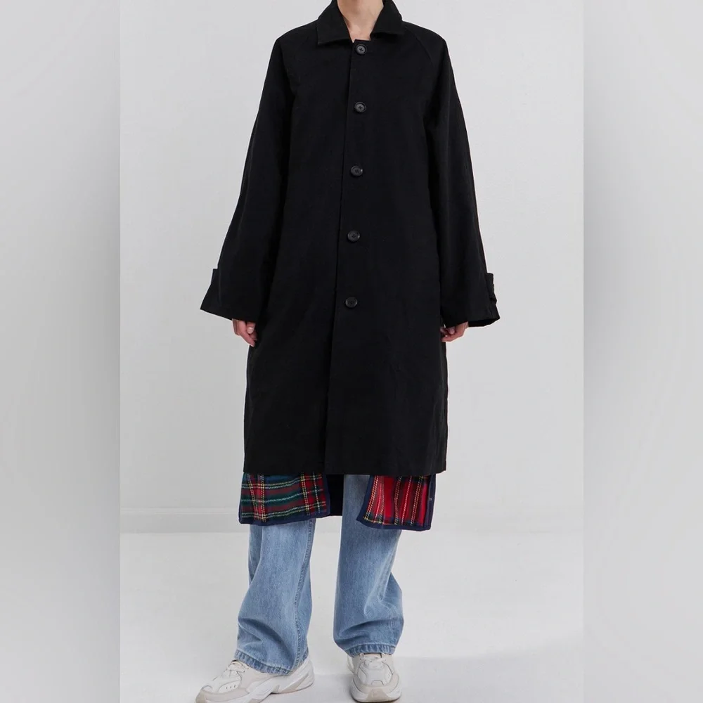 Grey Lab - Reversible Check Long
Coat Multi.  Color: Multiple - Picture 12 of 12